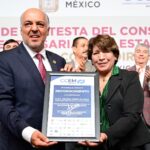 Gobernadora Delfina Gómez Álvarez toma protesta a los integrantes del Consejo Coordinador Empresarial del Estado de México